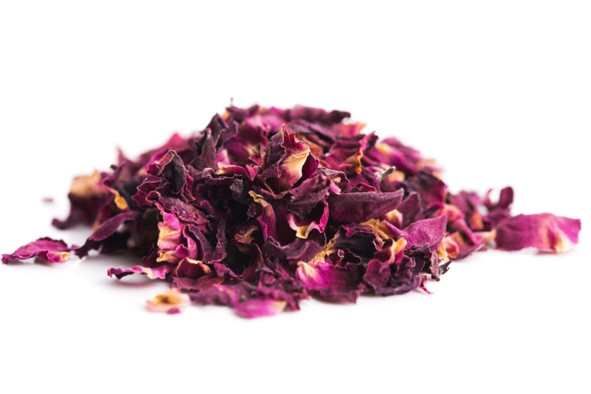 Premium Photo  Dried rose petals pure organic flower and aromatic incense  for herbal tea creating natural sachets